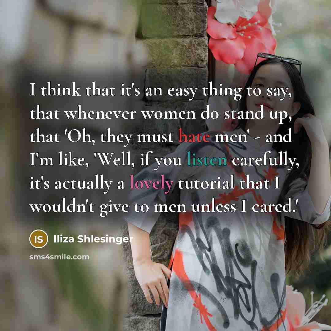 “I think that it's an easy thing to say, that…” quote by Iliza Shlesinger