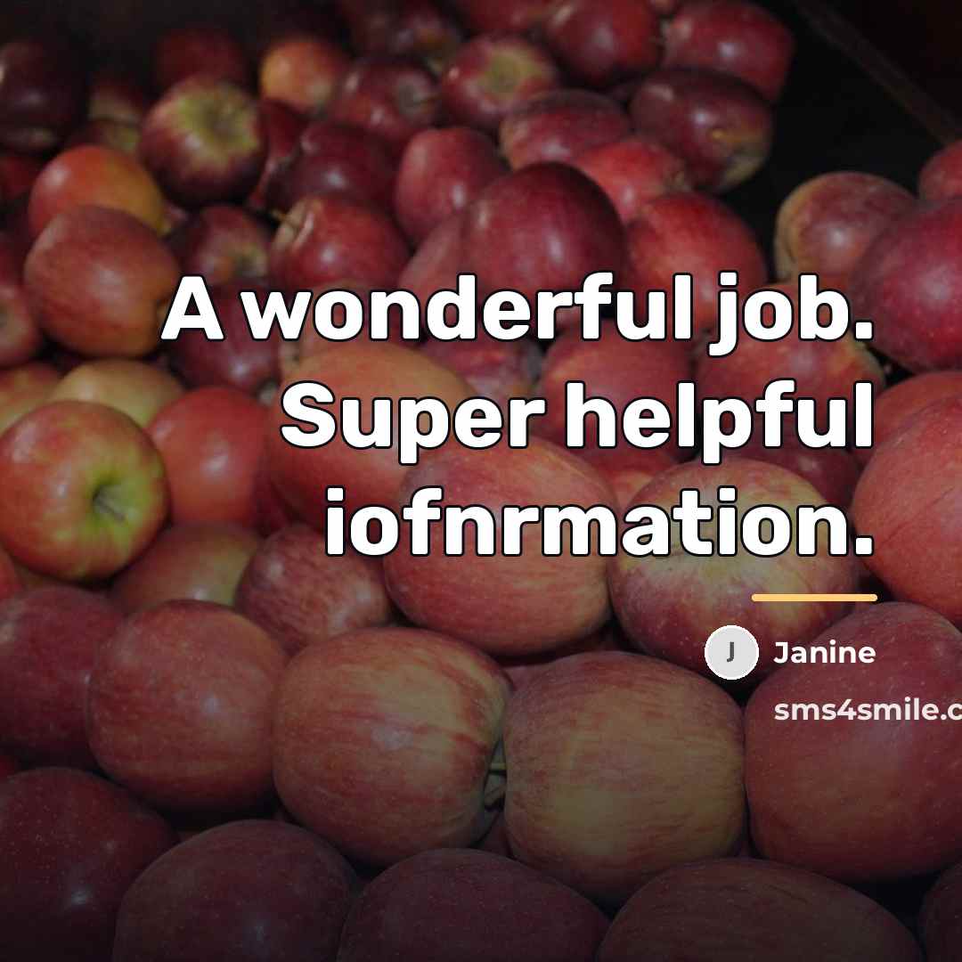 “A wonderful job. Super helpful iofnrmation.…” quote by Janine