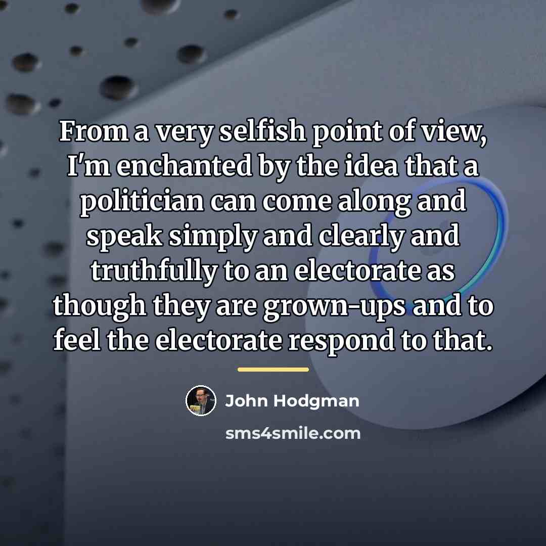 “From a very selfish point of view, I'm enchanted by…” quote by John Hodgman