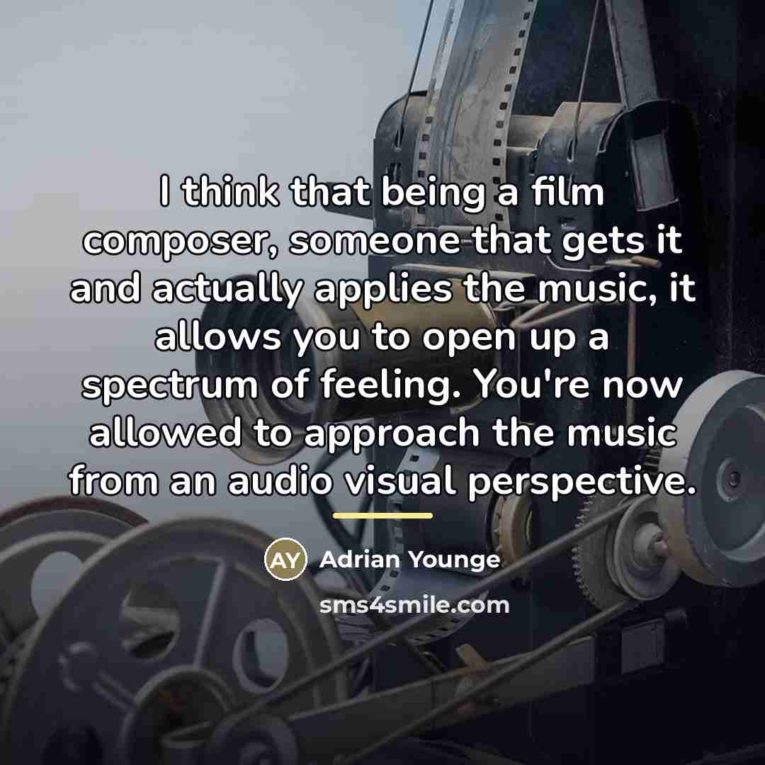 “I think that being a film composer, someone that gets…” quote by Adrian Younge