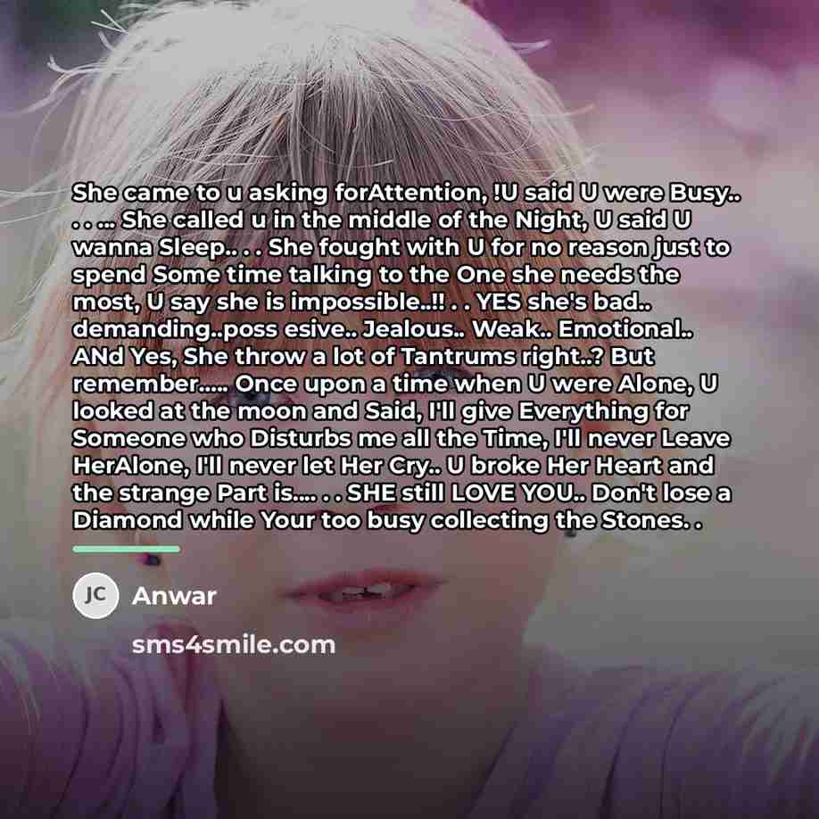 “She came to u asking forAttention, !U said U were…” quote by Anwar