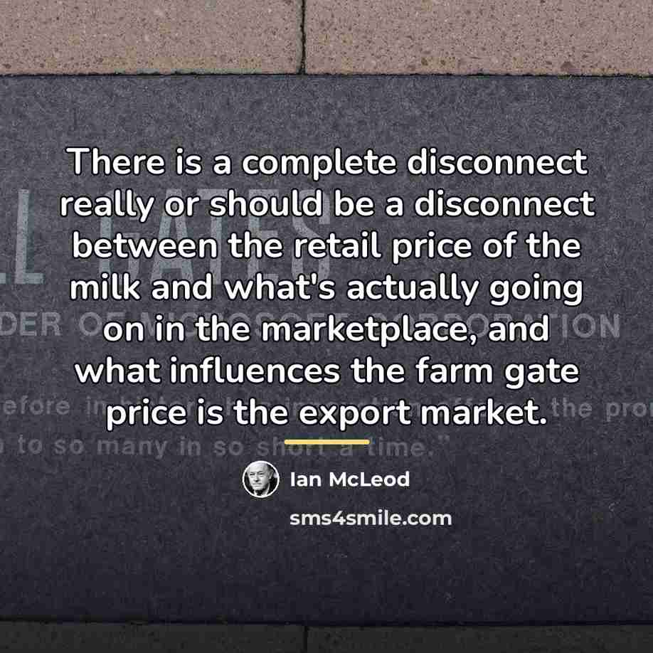 “There is a complete disconnect really or should be a…” quote by Ian McLeod