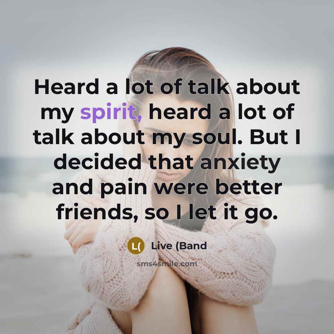 “Heard a lot of talk about my spirit, heard a…” quote by Live (Band