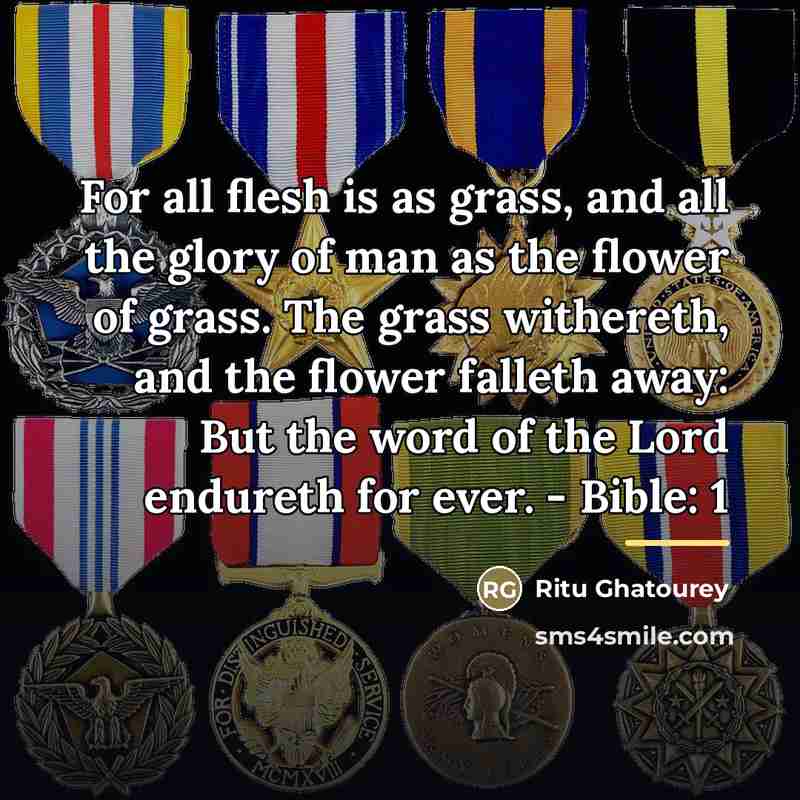 “For all flesh is as grass, and all the glory…” quote by Ritu Ghatourey