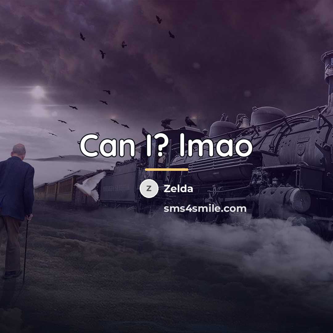 “Can I? lmao…” quote by Zelda