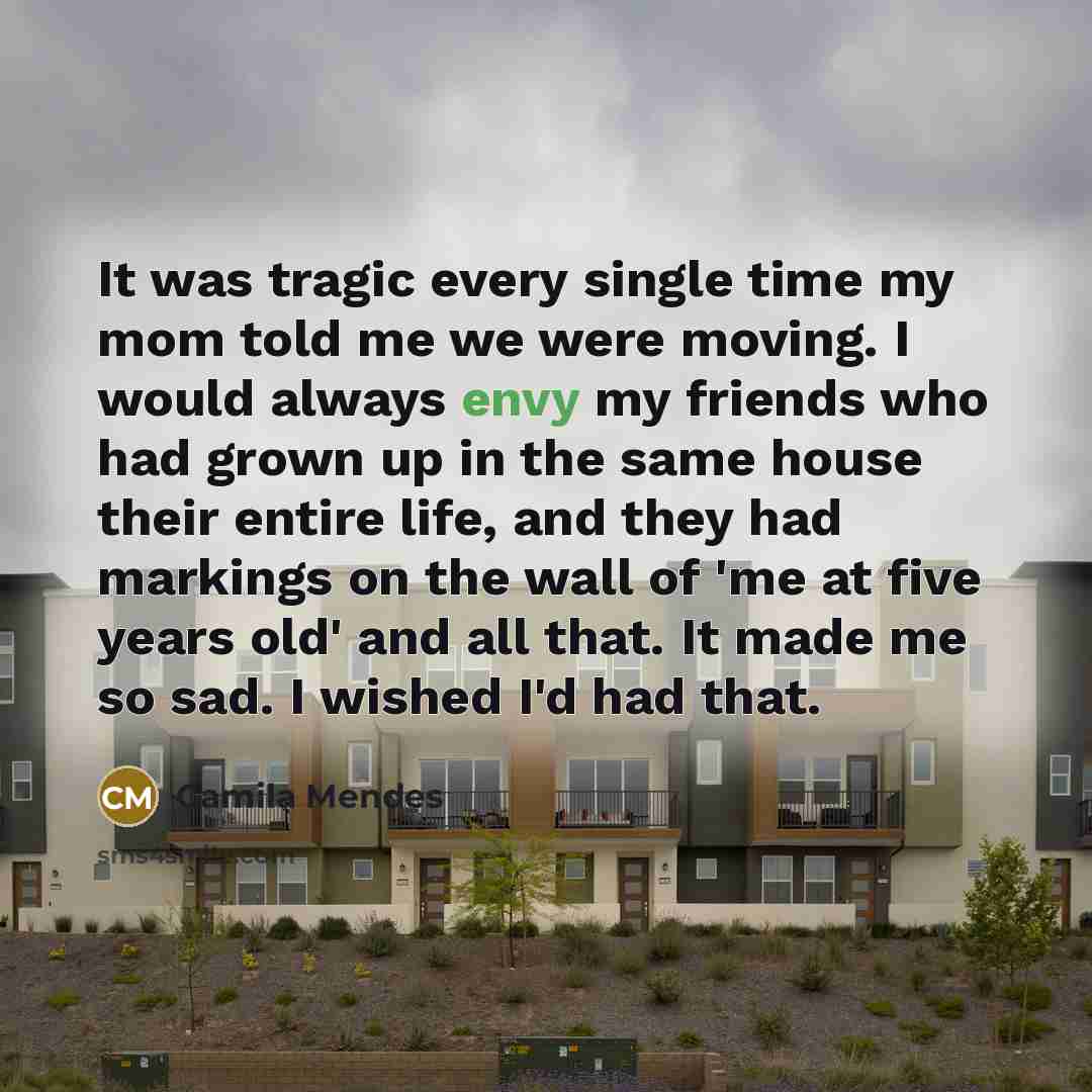 “It was tragic every single time my mom told me…” quote by Camila Mendes