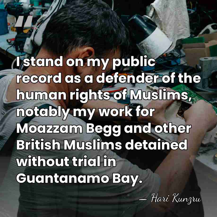 I stand on my public record as a defender of the human&hellip; - Hari Kunzru