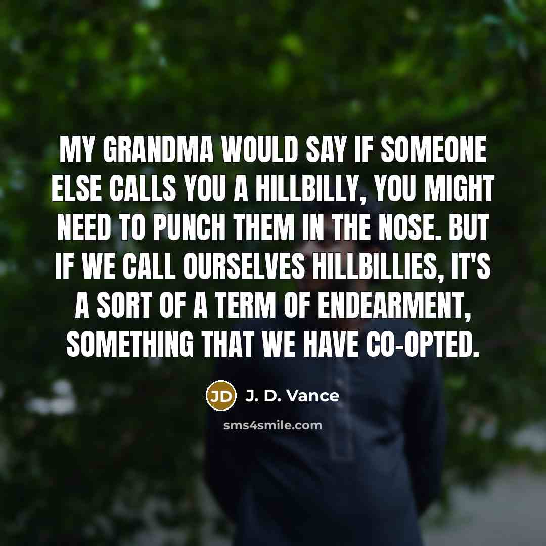 “My grandma would say if someone else calls you a…” quote by J. D. Vance