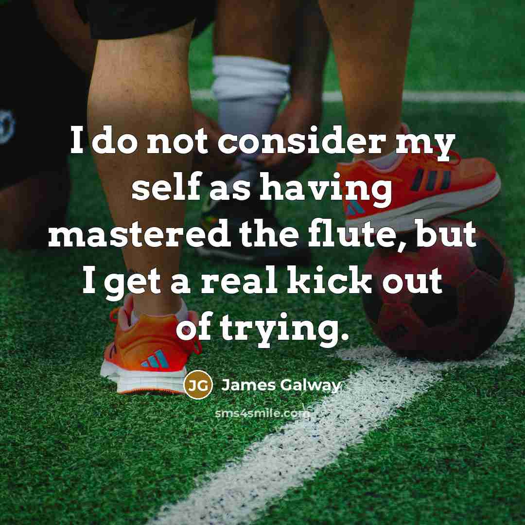 “I do not consider my self as having mastered the…” quote by James Galway