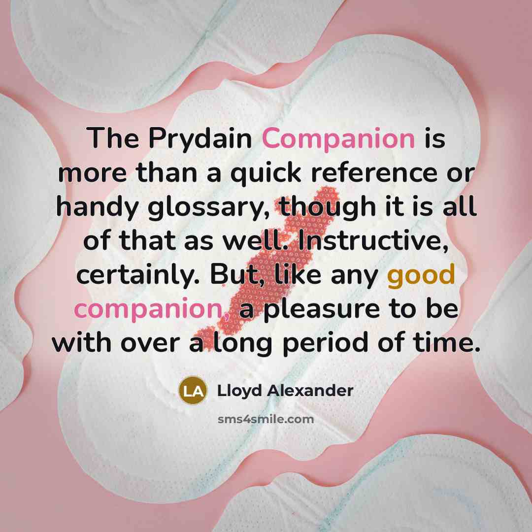 “The Prydain Companion is more than a quick reference or…” quote by Lloyd Alexander