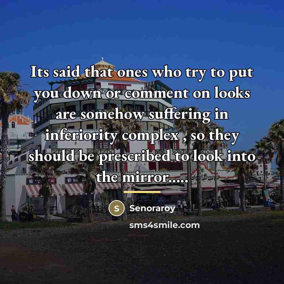 “Its said that ones who try to put you down…” quote by Senoraroy