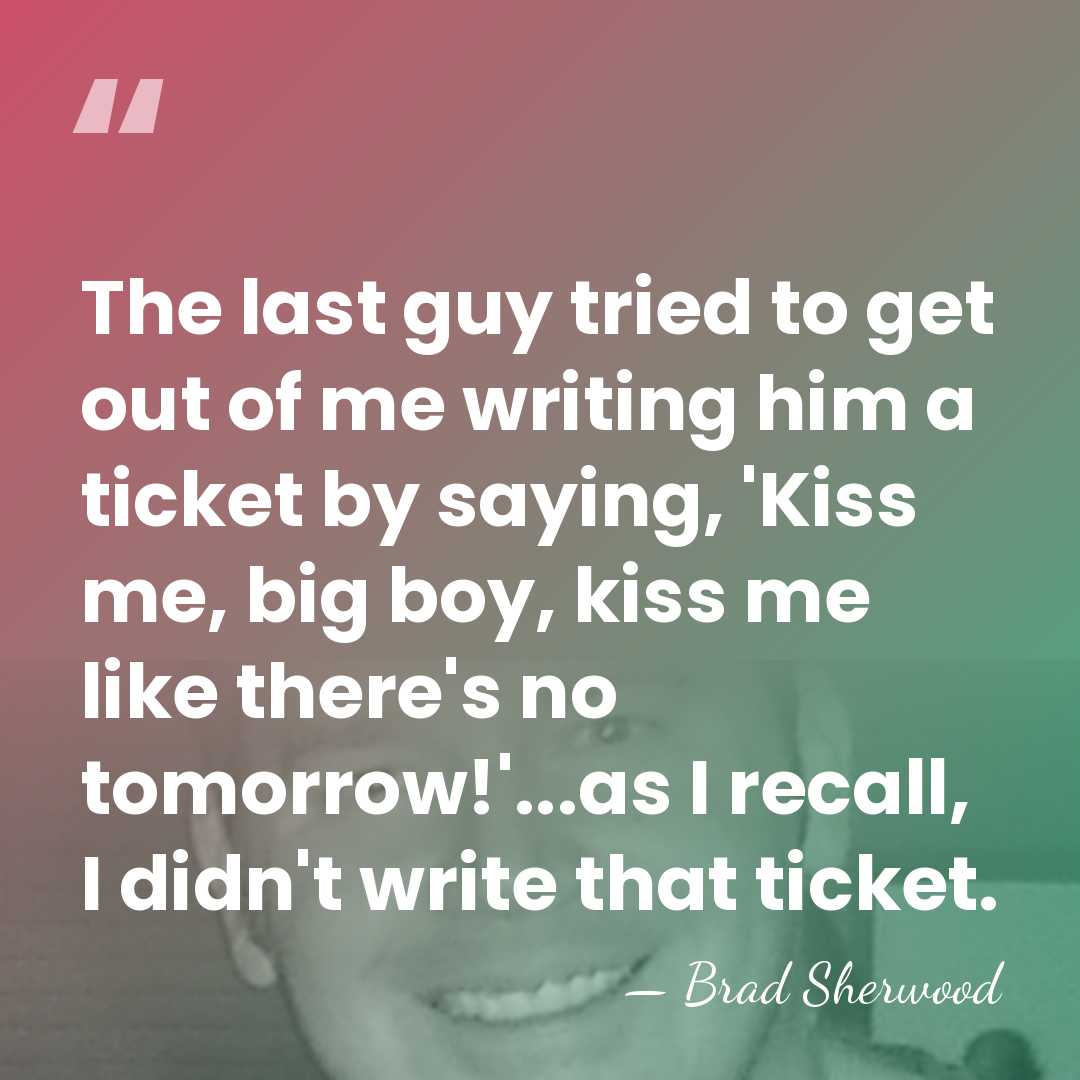 The last guy tried to get out of me writing him a&hellip; - Brad Sherwood