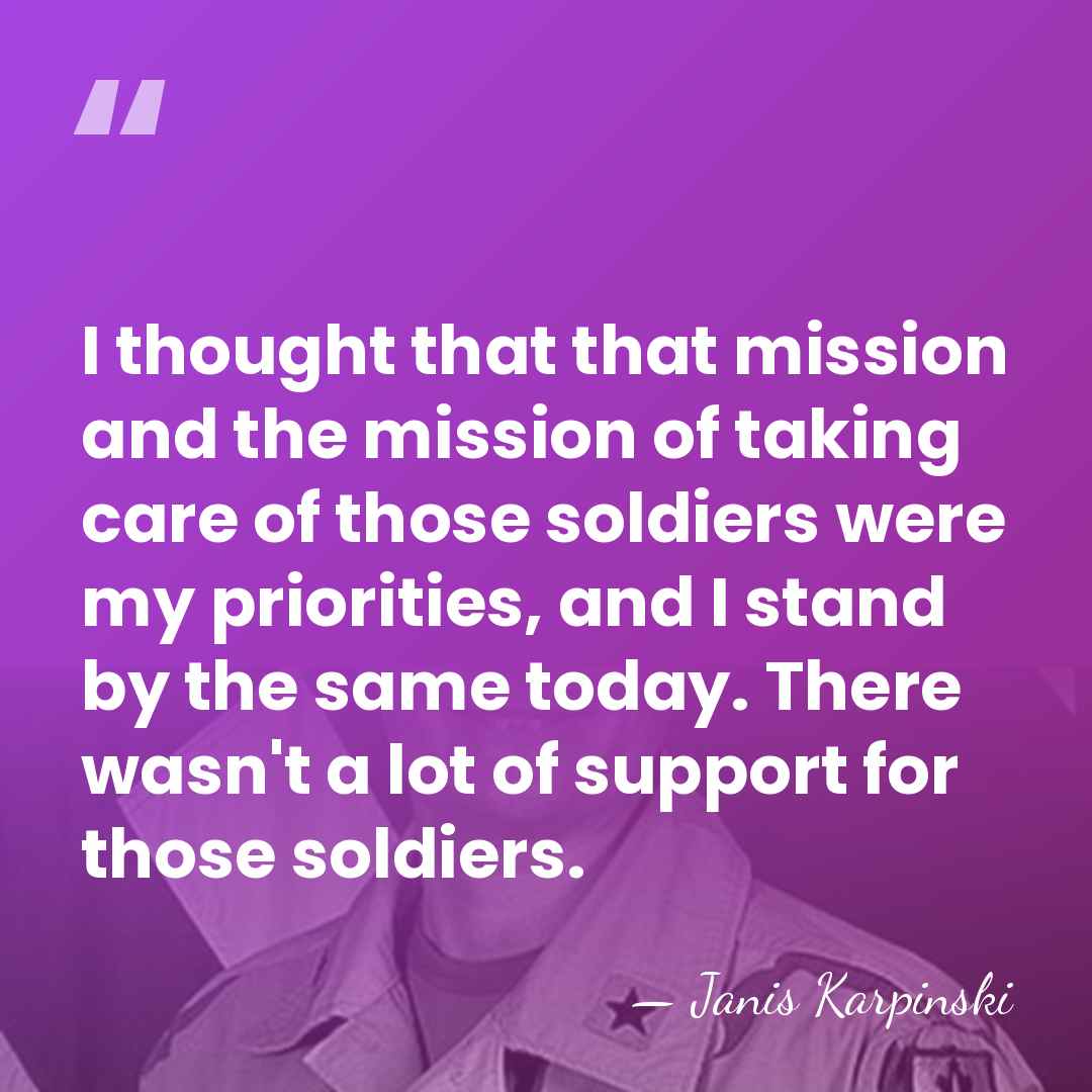 I thought that that mission and the mission of taking care of&hellip; - Janis Karpinski