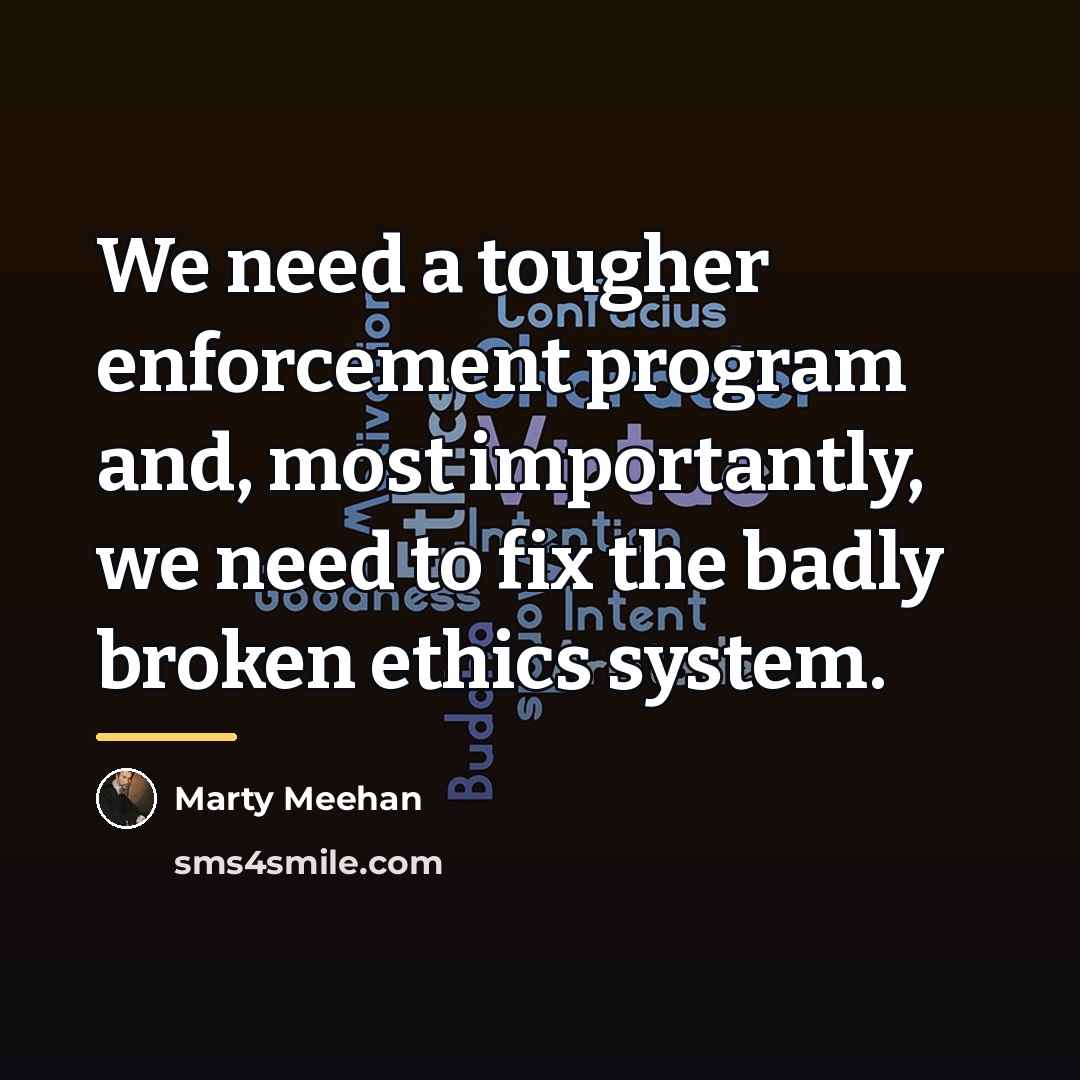 “We need a tougher enforcement program and, most importantly, we…” quote by Marty Meehan