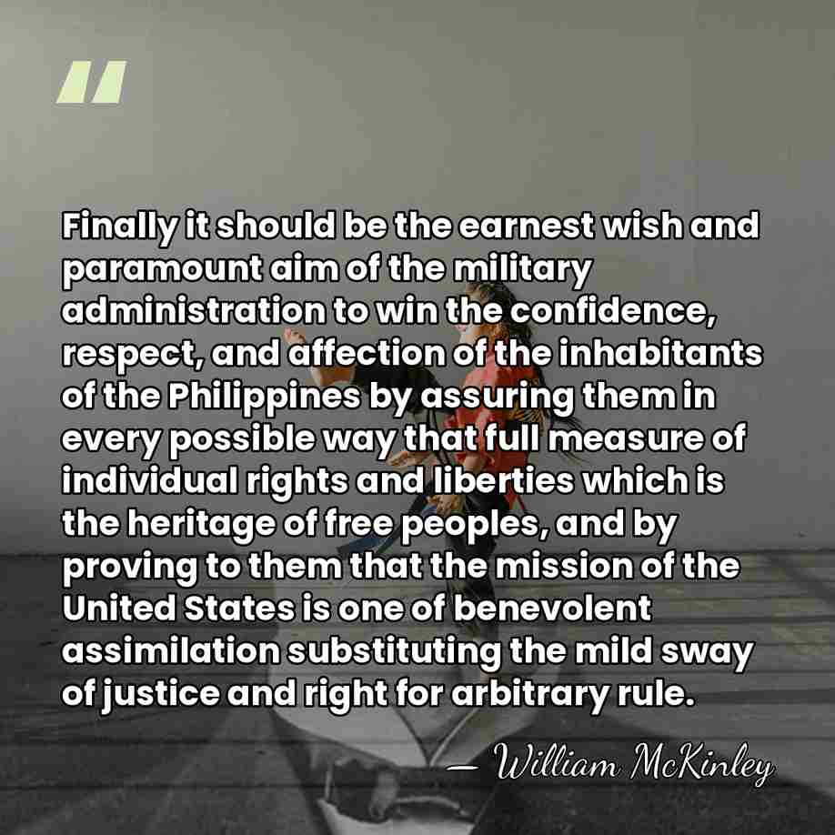 Finally it should be the earnest wish and paramount aim of the&hellip; - William McKinley