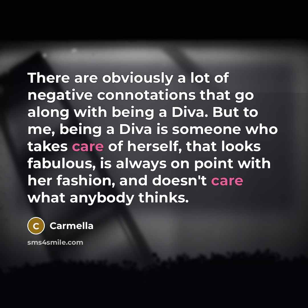 “There are obviously a lot of negative connotations that go…” quote by Carmella