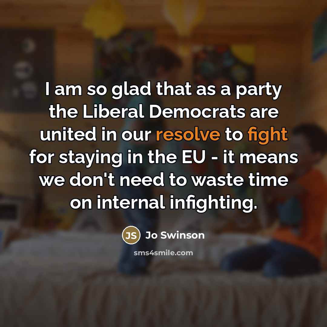 “I am so glad that as a party the Liberal…” quote by Jo Swinson