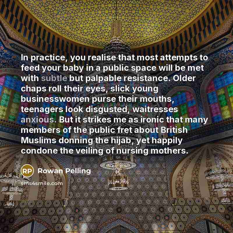 “In practice, you realise that most attempts to feed your…” quote by Rowan Pelling