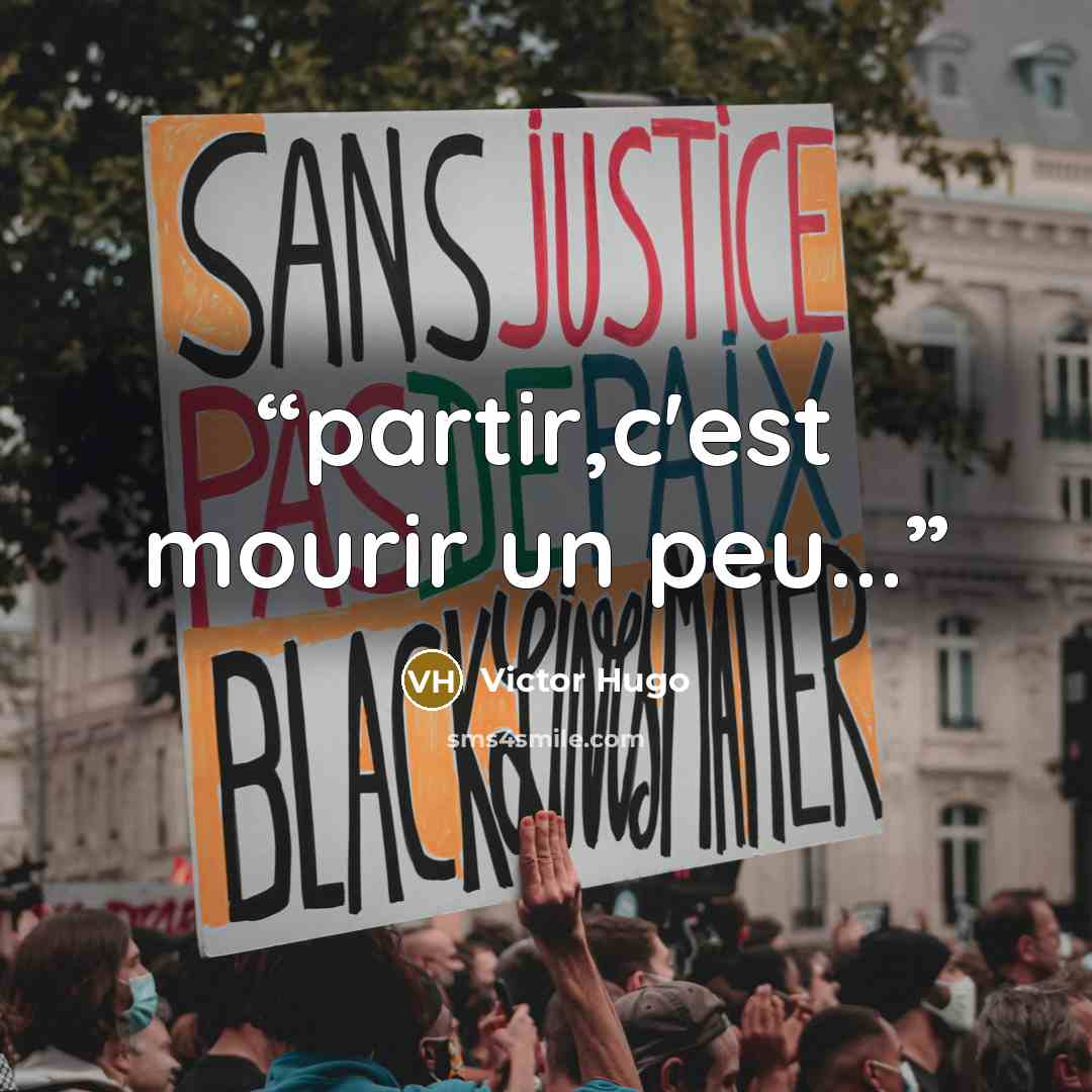“partir,c'est mourir un peu...” quote by Victor Hugo