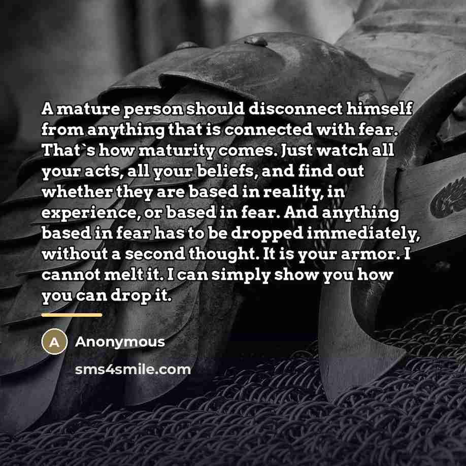 “A mature person should disconnect himself from anything that is…” quote by Anonymous