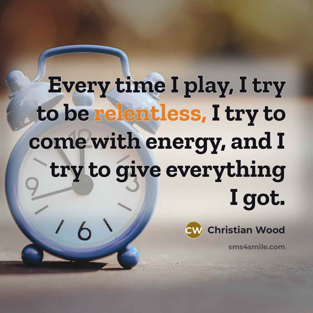 “Every time I play, I try to be relentless, I…” quote by Christian Wood