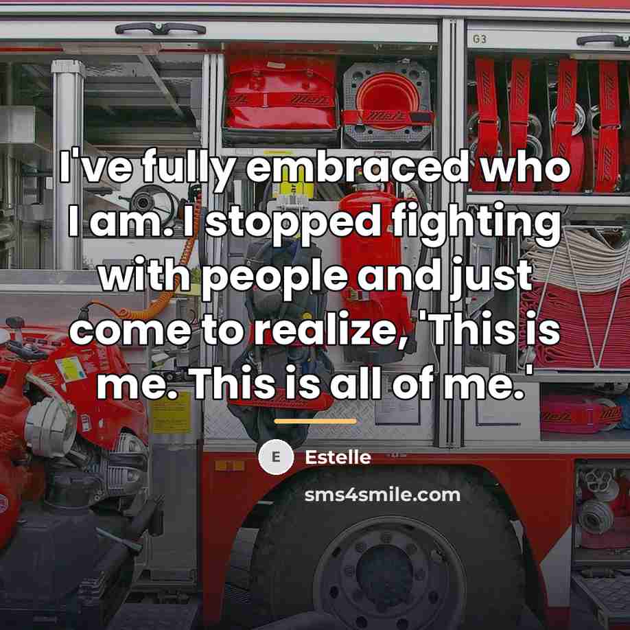 “I've fully embraced who I am. I stopped fighting with…” quote by Estelle