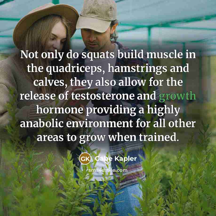 “Not only do squats build muscle in the quadriceps, hamstrings…” quote by Gabe Kapler