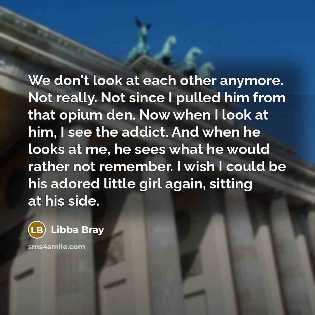“We don't look at each other anymore. Not really. Not…” quote by Libba Bray