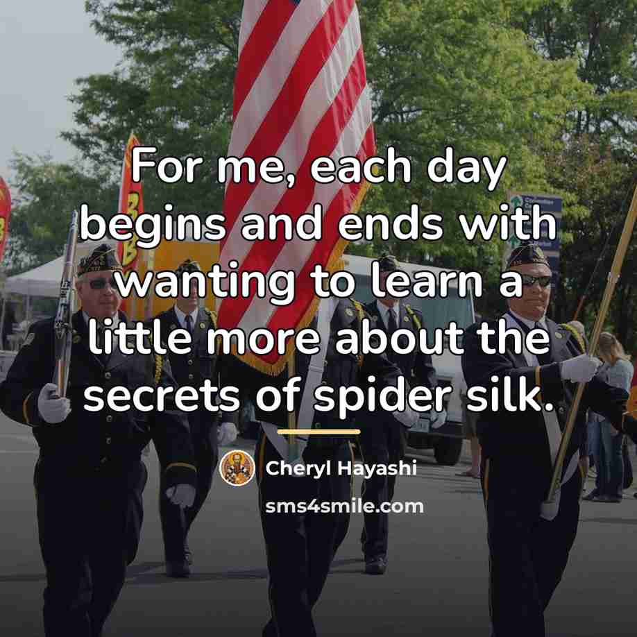 “For me, each day begins and ends with wanting to…” quote by Cheryl Hayashi