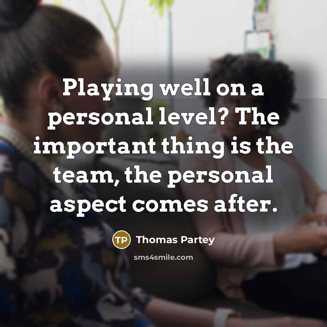 “Playing well on a personal level? The important thing is…” quote by Thomas Partey