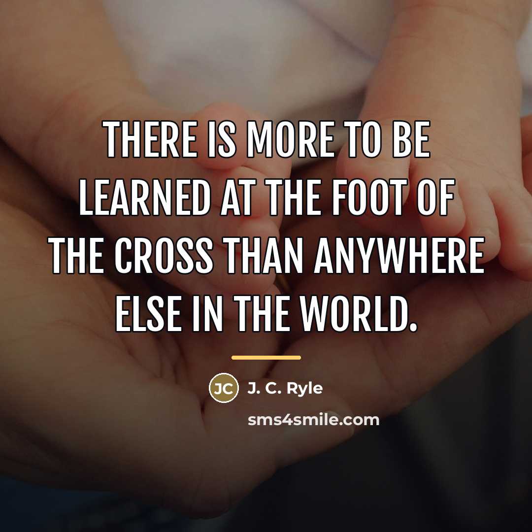 “There is more to be learned at the foot of…” quote by J. C. Ryle
