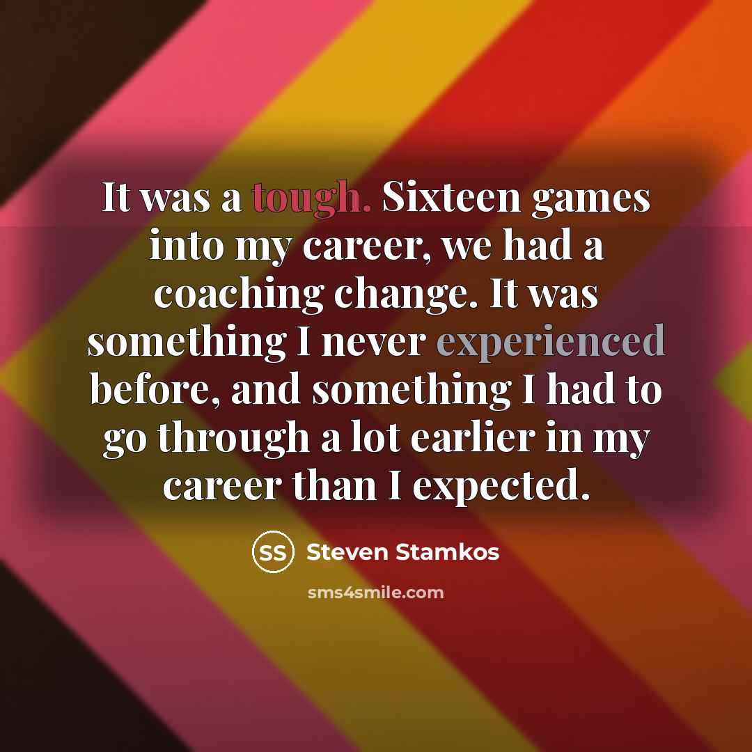 “It was a tough. Sixteen games into my career, we…” quote by Steven Stamkos