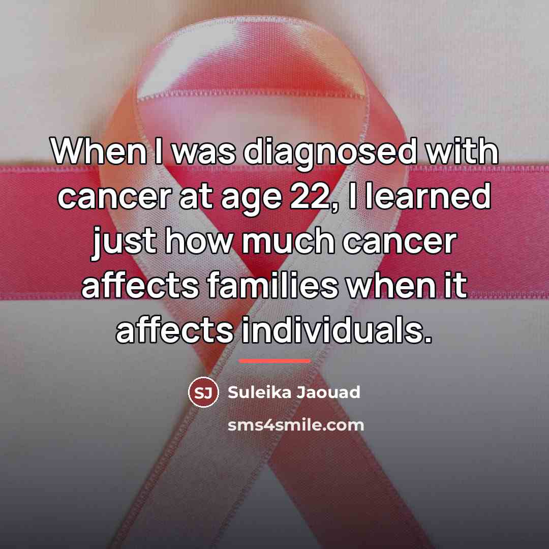 “When I was diagnosed with cancer at age 22, I…” quote by Suleika Jaouad
