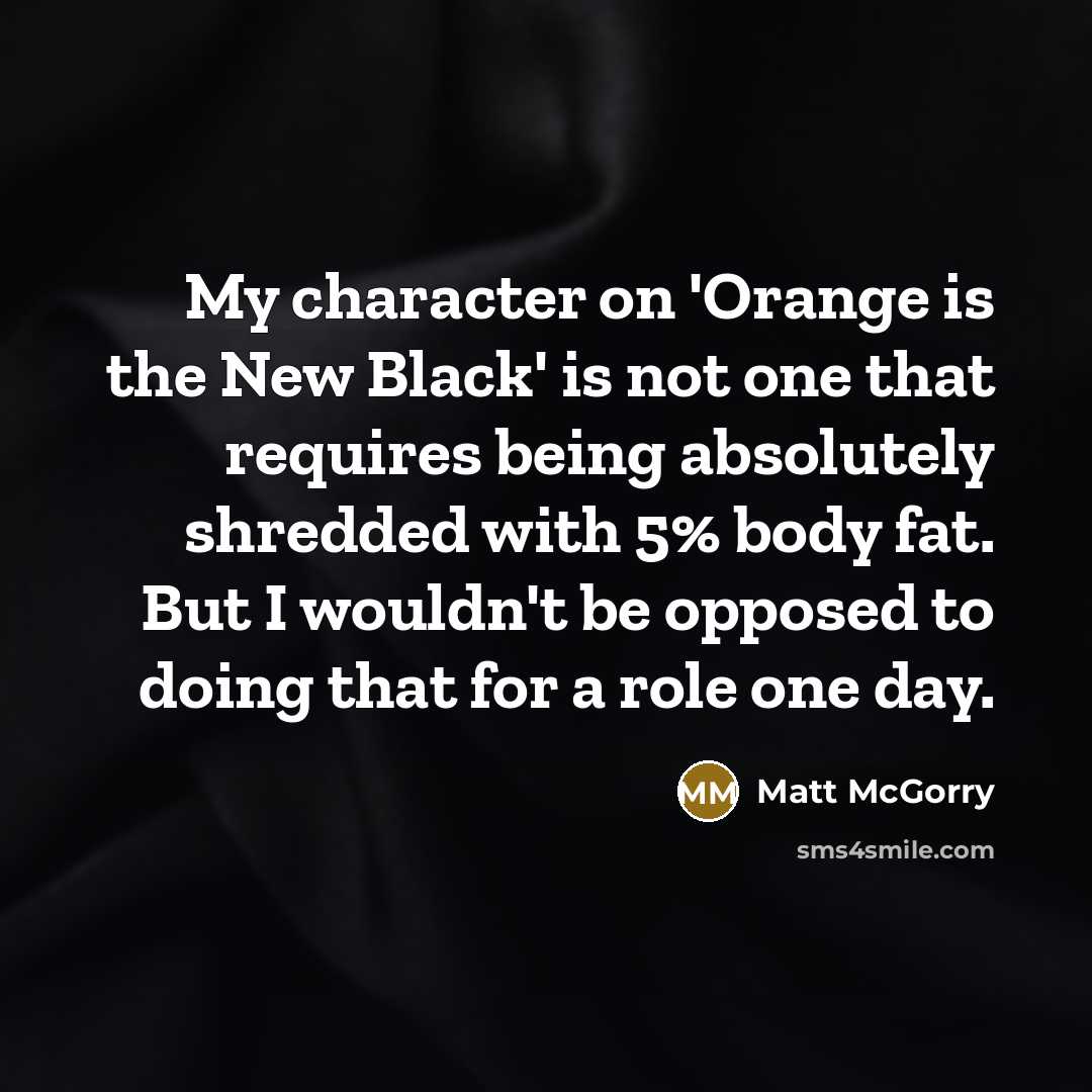 “My character on 'Orange is the New Black' is not…” quote by Matt McGorry