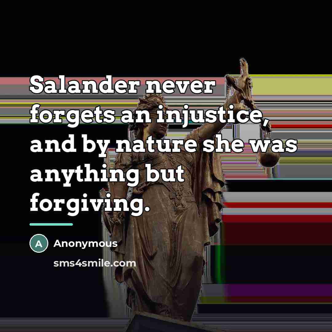 “Salander never forgets an injustice, and by nature she was…” quote by Anonymous