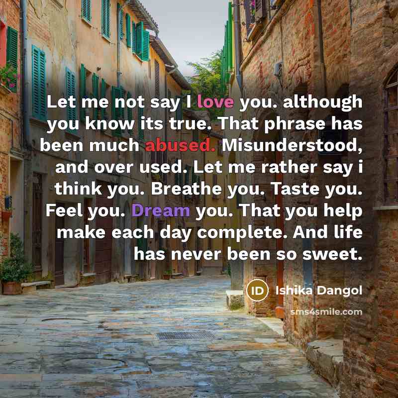 “Let me not say I love you. although you know…” quote by Ishika Dangol
