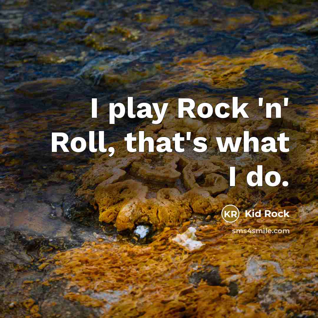 “I play Rock 'n' Roll, that's what I do.…” quote by Kid Rock