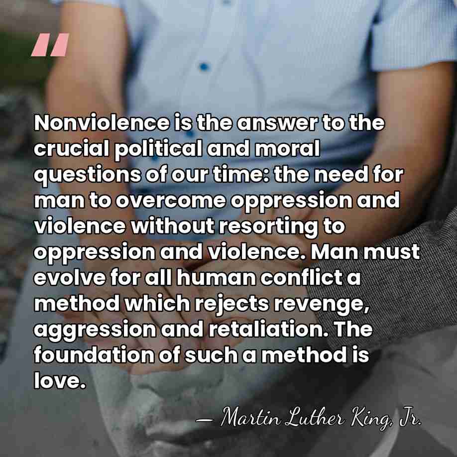 Nonviolence is the answer to the crucial political and moral questions of&hellip; - Martin Luther King, Jr.