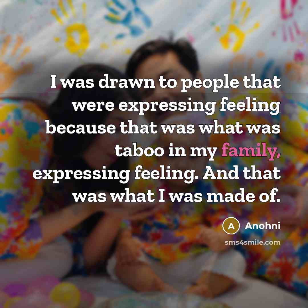 “I was drawn to people that were expressing feeling because…” quote by Anohni