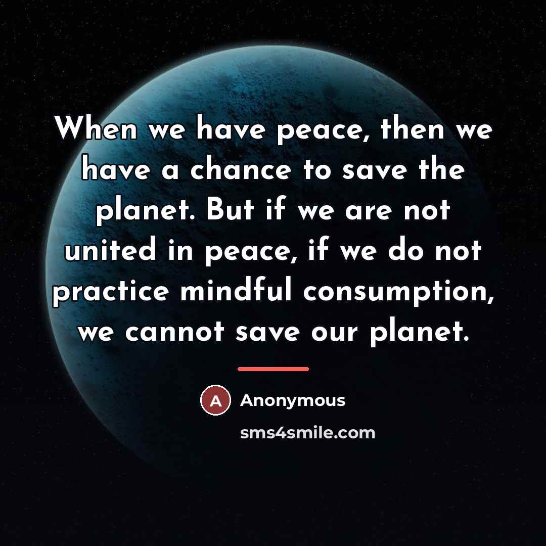 “When we have peace, then we have a chance to…” quote by Anonymous