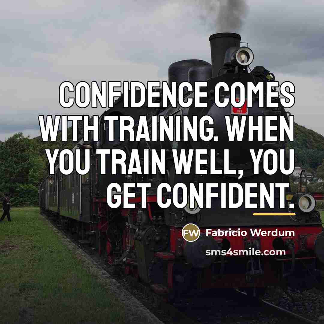 “Confidence comes with training. When you train well, you get…” quote by Fabricio Werdum