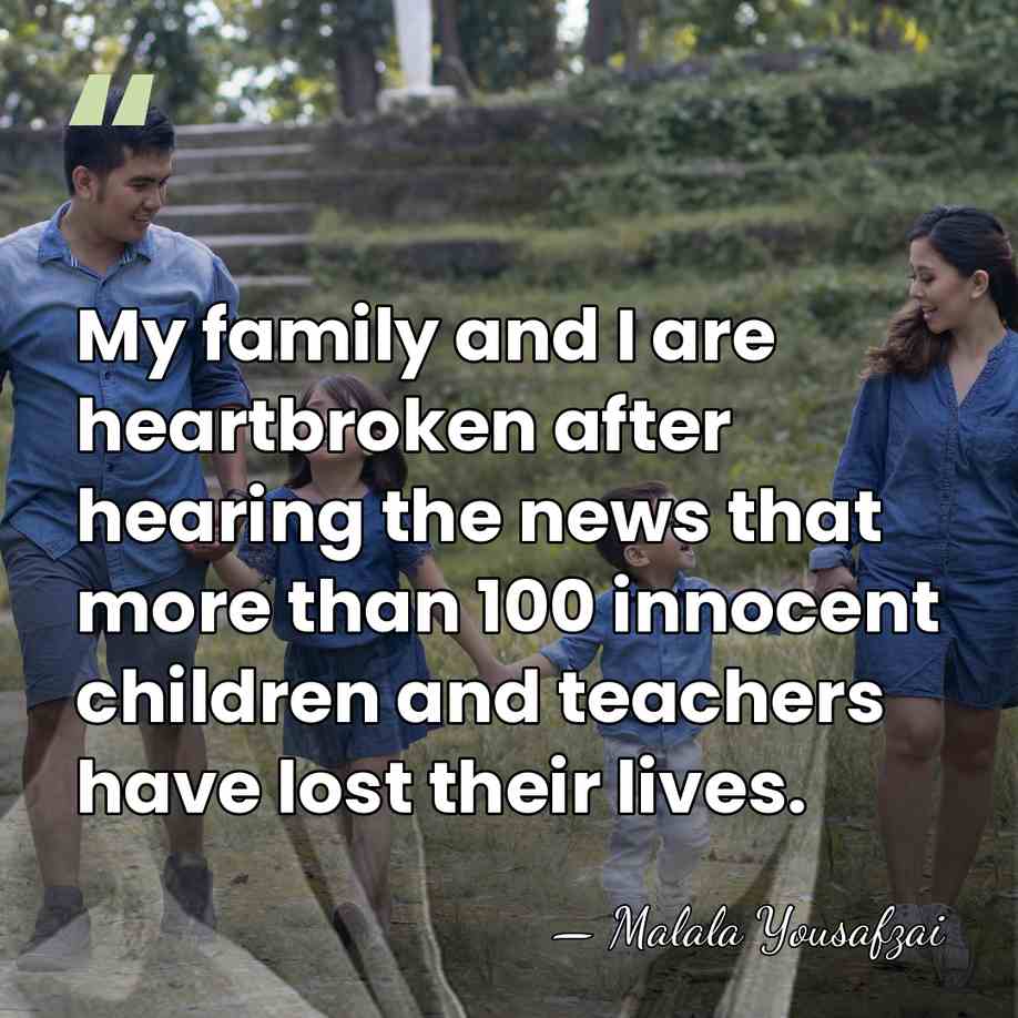 My family and I are heartbroken after hearing the news that more&hellip; - Malala Yousafzai