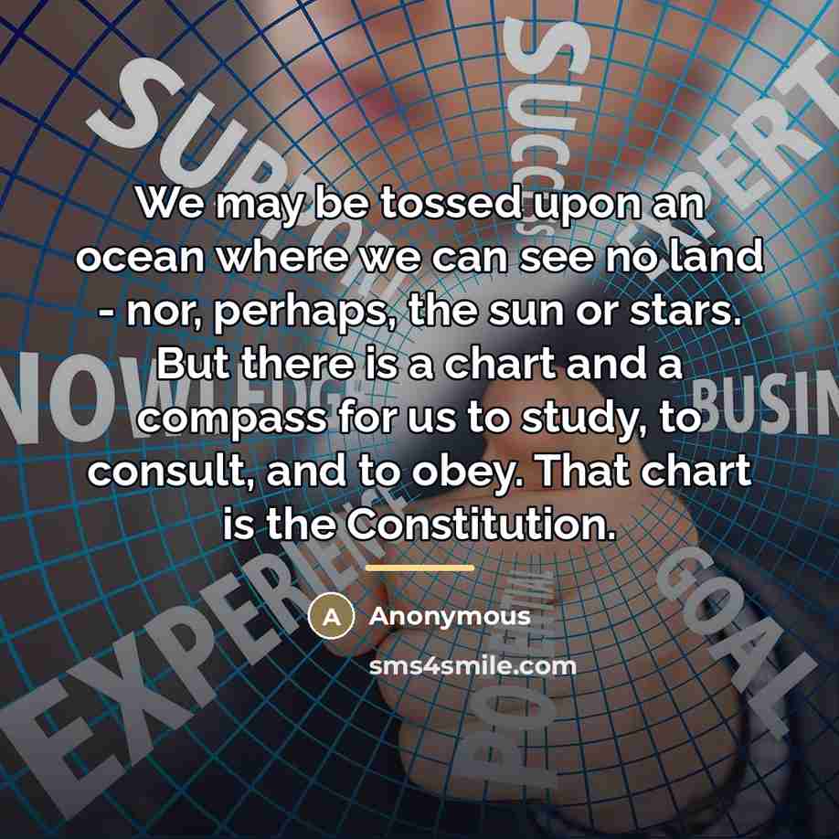 “We may be tossed upon an ocean where we can…” quote by Anonymous