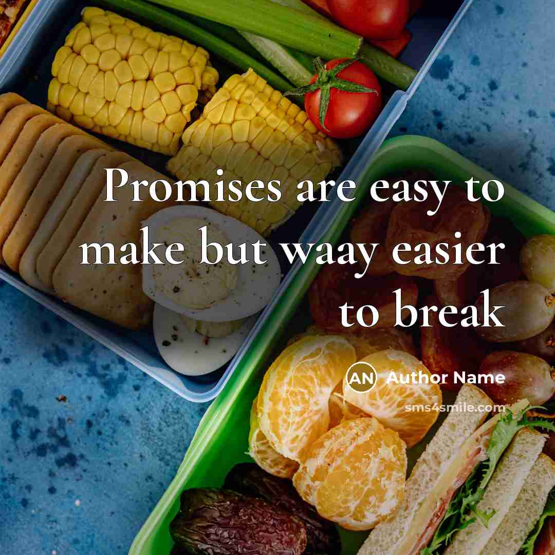 “Promises are easy to make but waay easier to break…” quote by Author Name