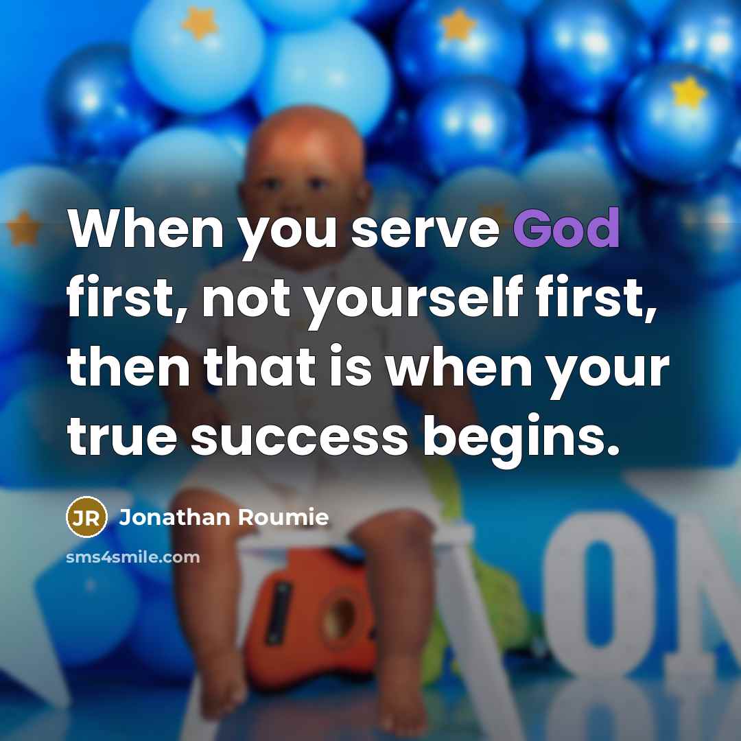 “When you serve God first, not yourself first, then that…” quote by Jonathan Roumie