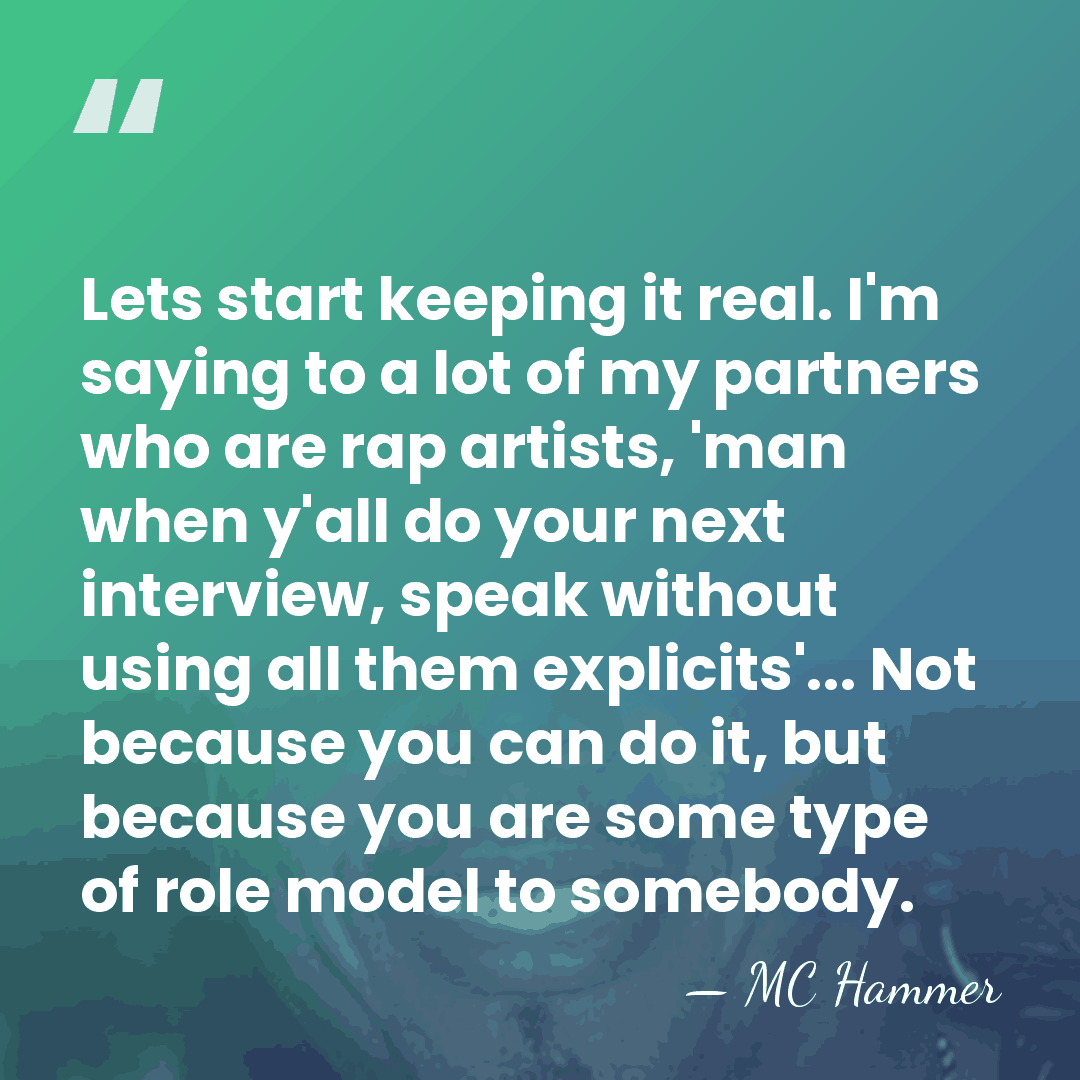 Lets start keeping it real. I'm saying to a lot of my&hellip; - MC Hammer