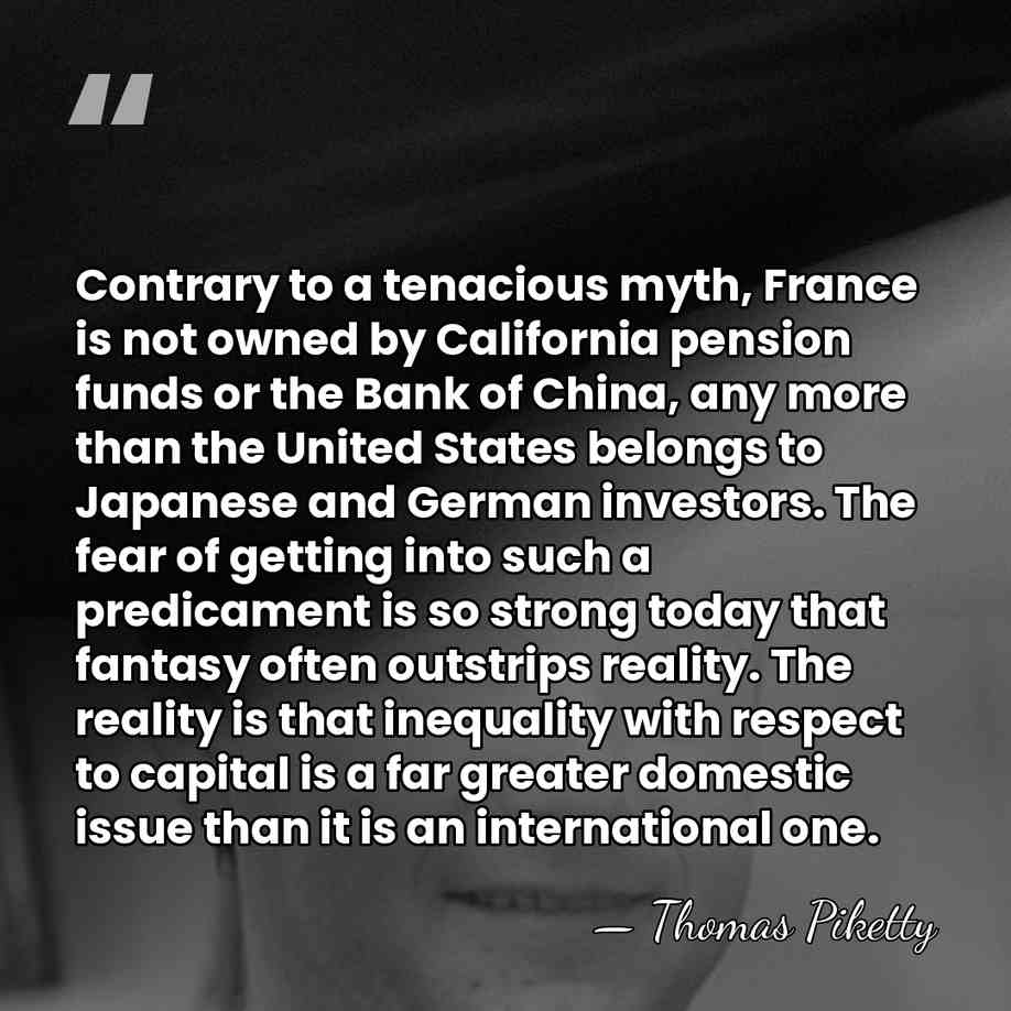 Contrary to a tenacious myth, France is not owned by California pension&hellip; - Thomas Piketty