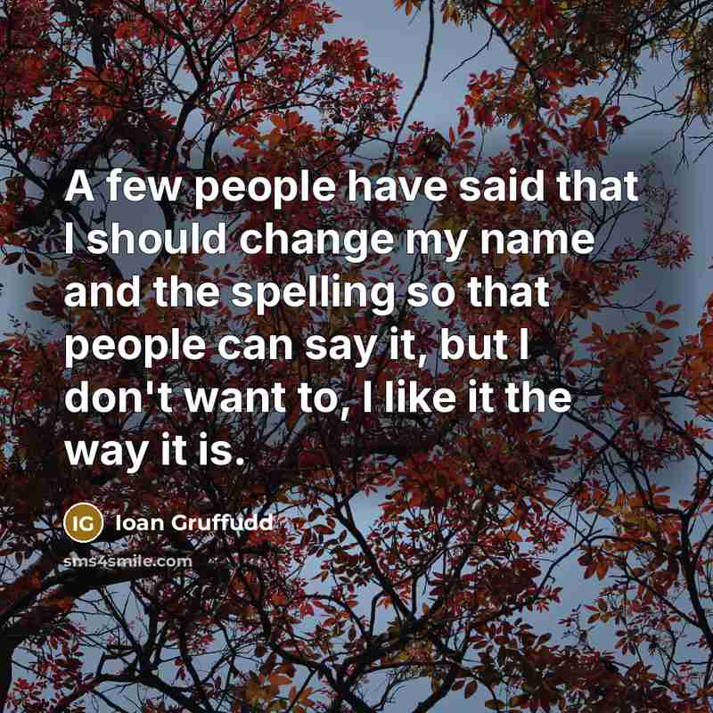 “A few people have said that I should change my…” quote by Ioan Gruffudd