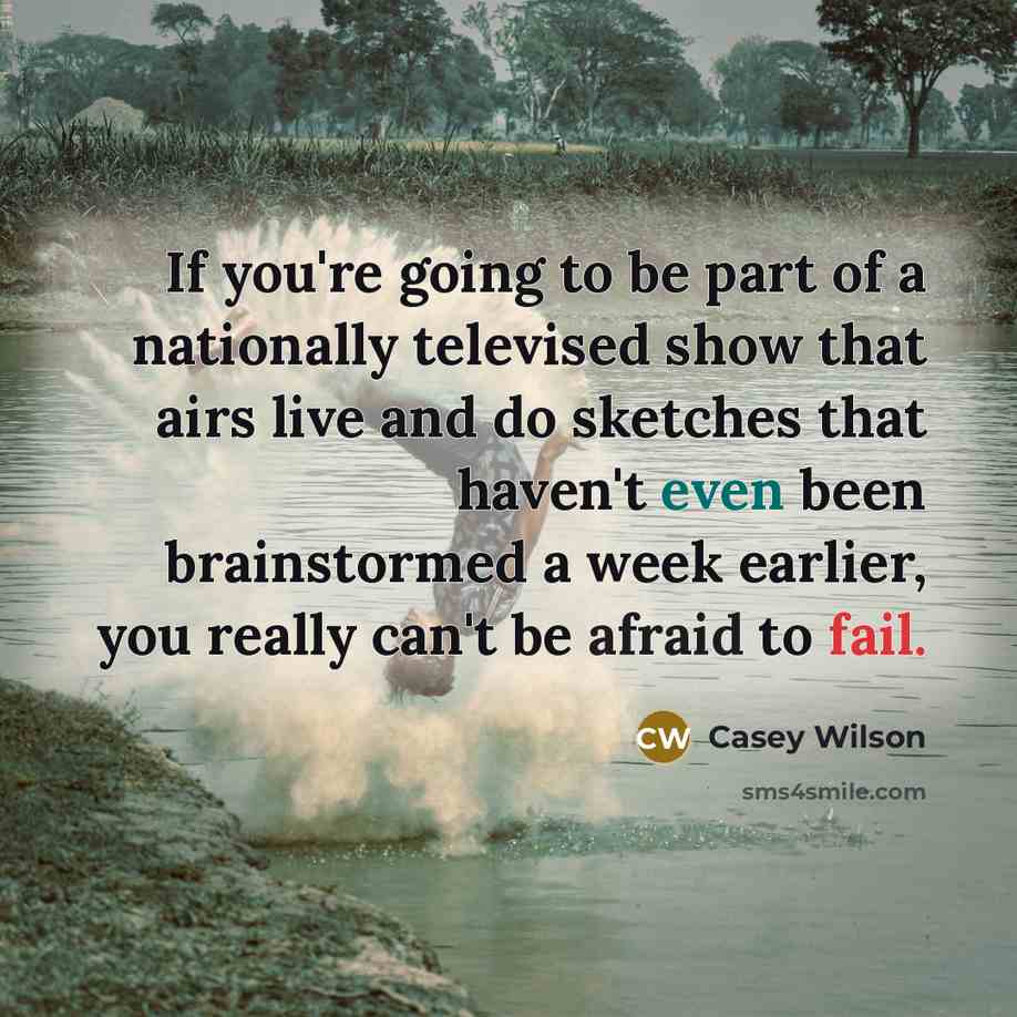 “If you're going to be part of a nationally televised…” quote by Casey Wilson