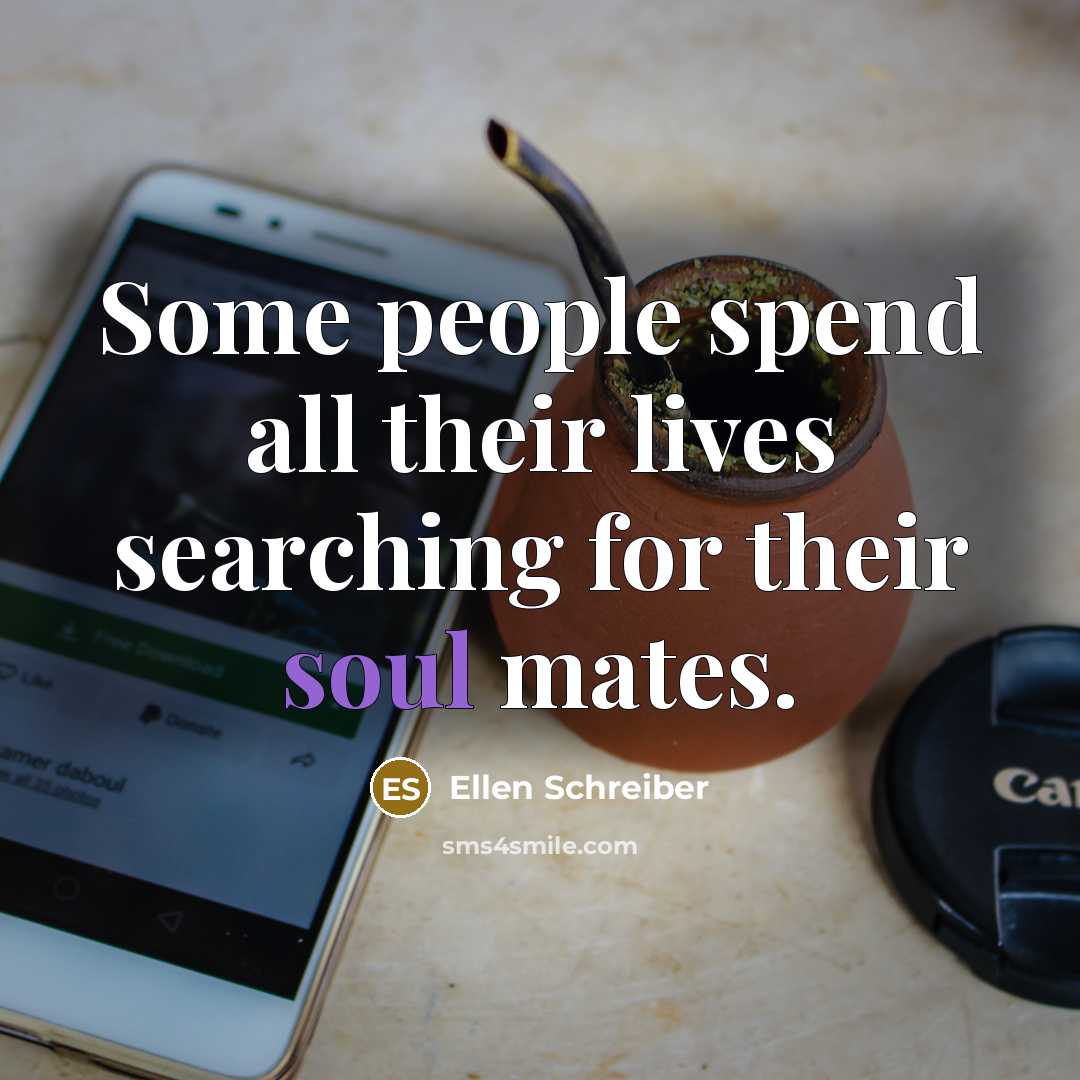 “Some people spend all their lives searching for their soul…” quote by Ellen Schreiber